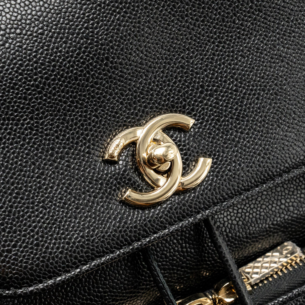 Chanel Affinity Backpack Caviar Black L (Microchip)