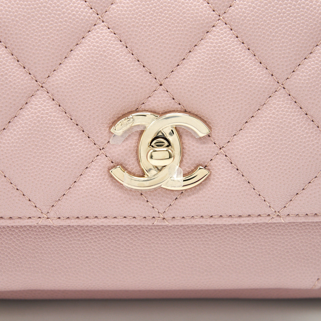 CHANEL BUSINESS AFFINITY FLAP BAG QUILTED CAVIAR SMALL IN SMALL