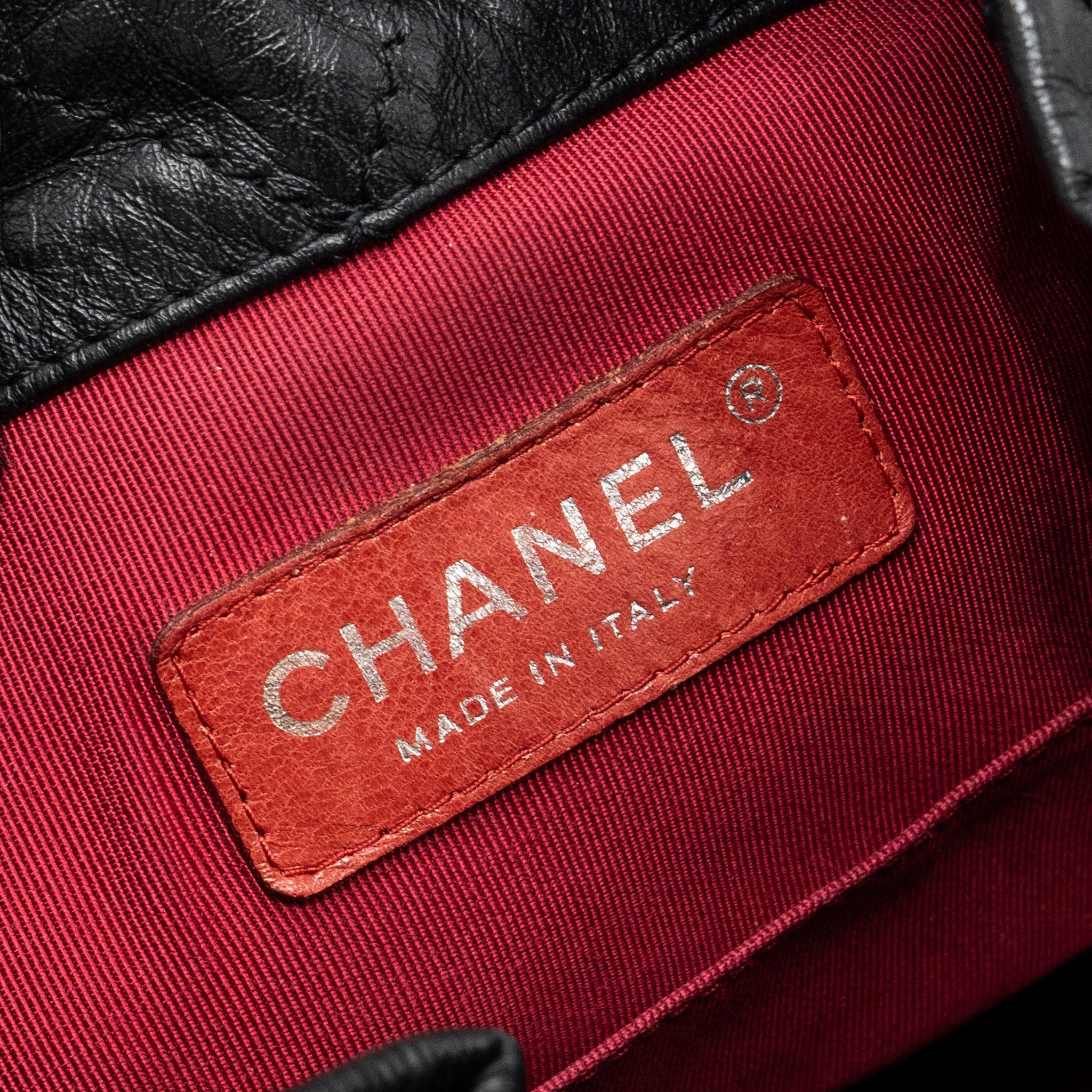 Chanel small Gabrielle backpack Aged calfskin black multicolor hardware