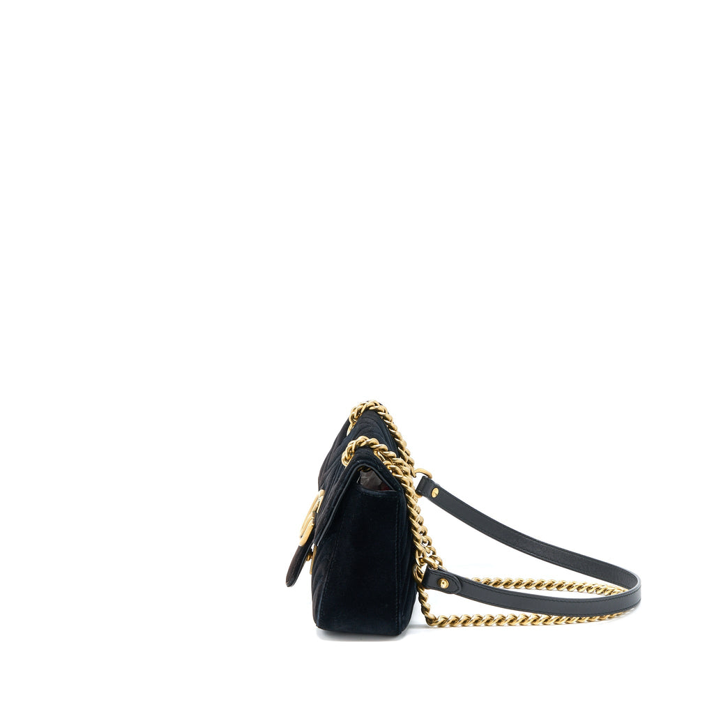 Gucci Mini Marmont Velvet Black