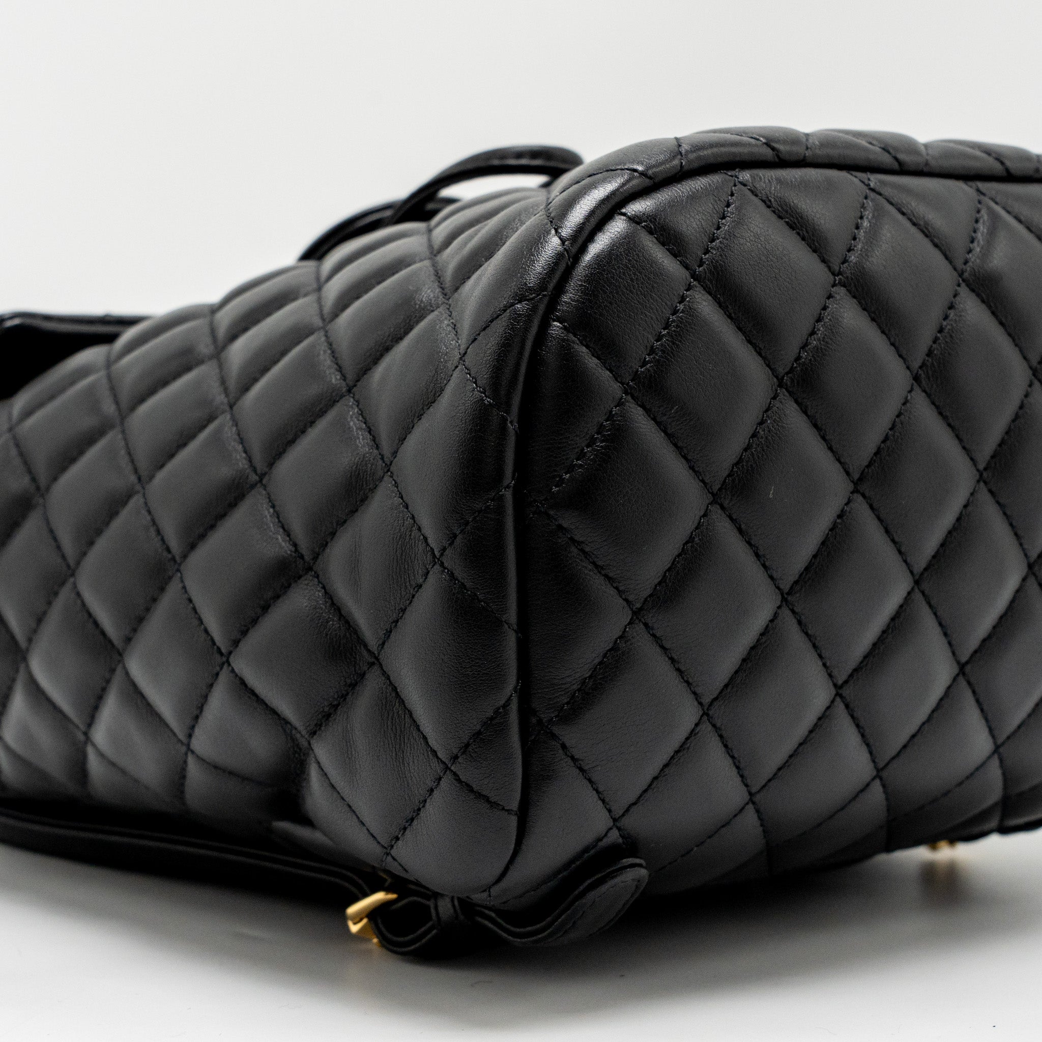 Chanel Urban Spirit Flap Backpack Lambskin Black