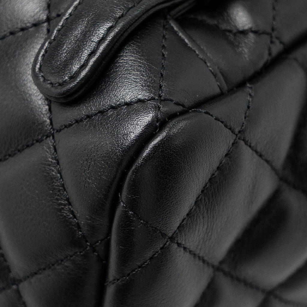Chanel Urban Spirit Flap Backpack Lambskin Black