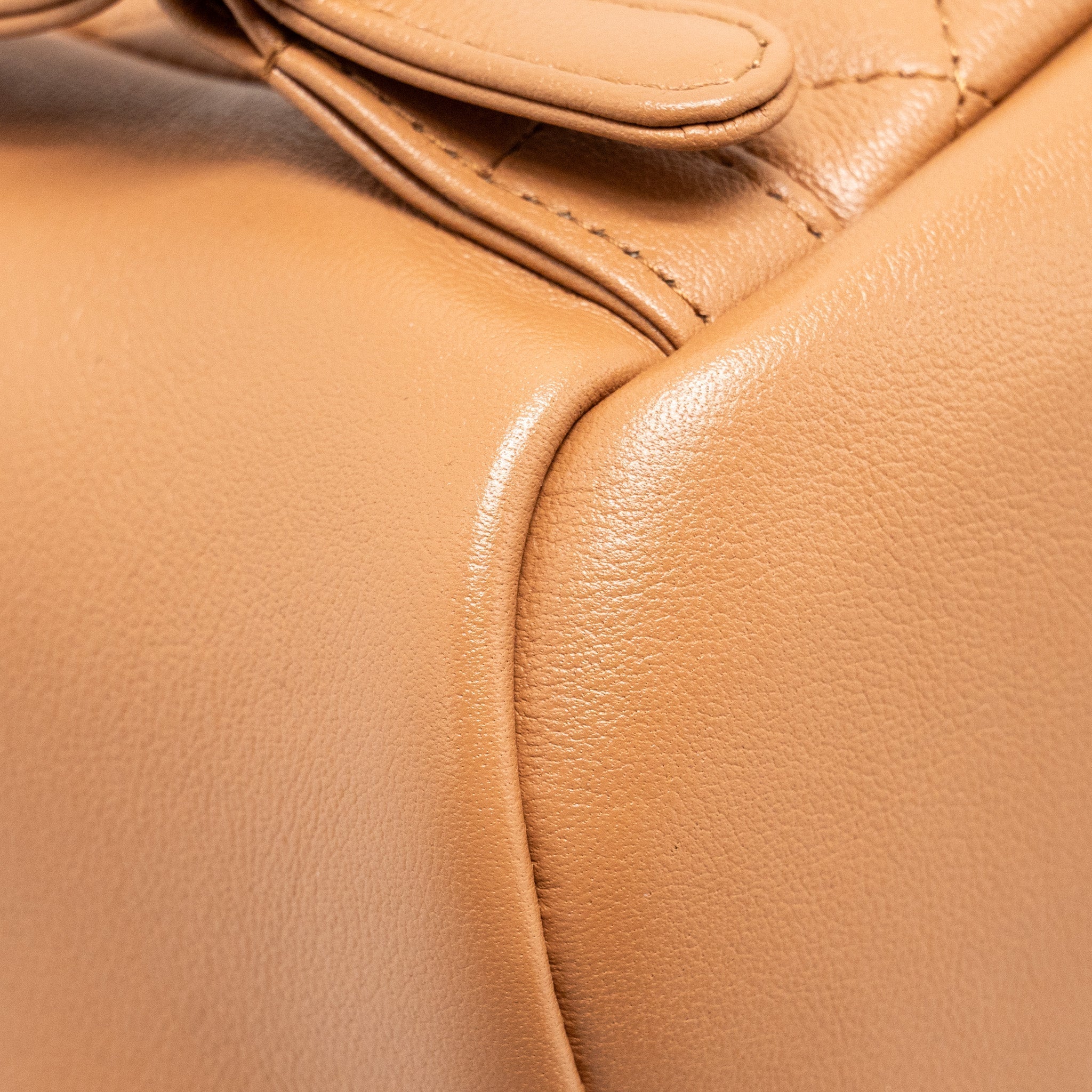 Chanel 24p Mini Duma Backpack Calfskin Caramel L(microchip)