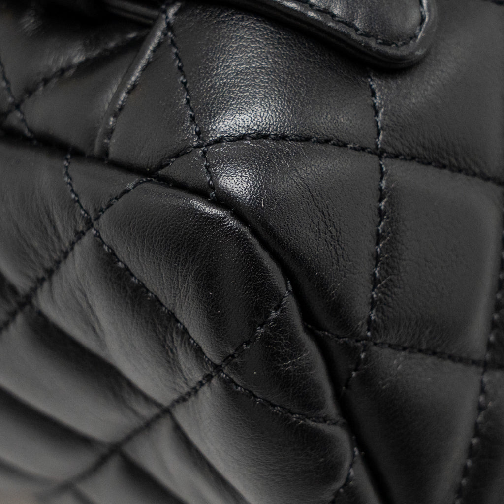Chanel Urban Spirit Flap Backpack Lambskin Black