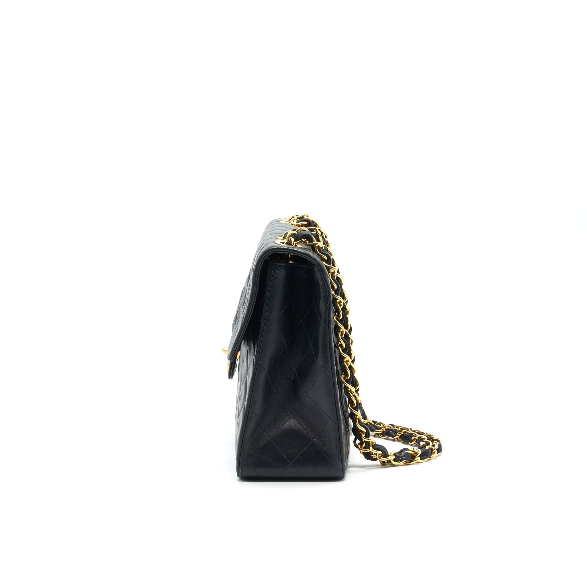 Chanel Vintage Maxi Flap Bag Black 24K
