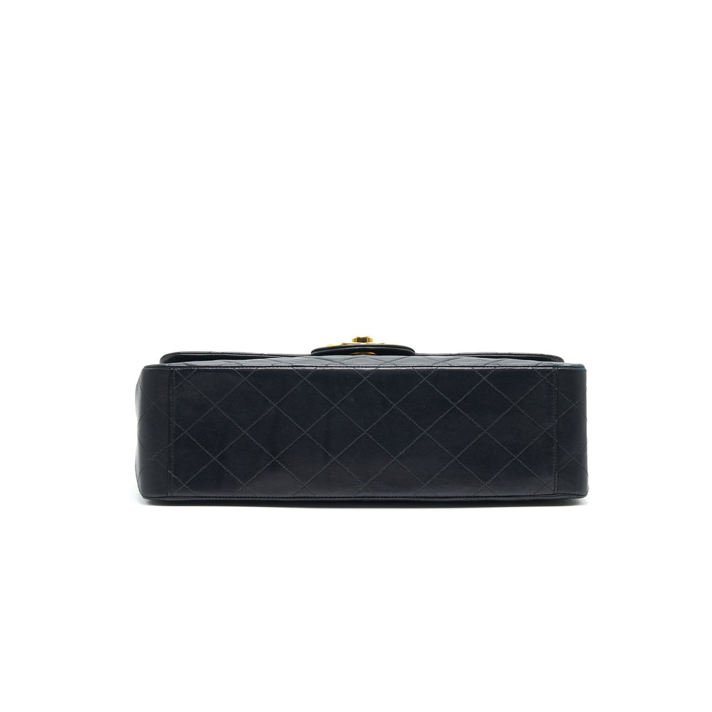 Chanel Vintage Maxi Flap Bag Black 24K