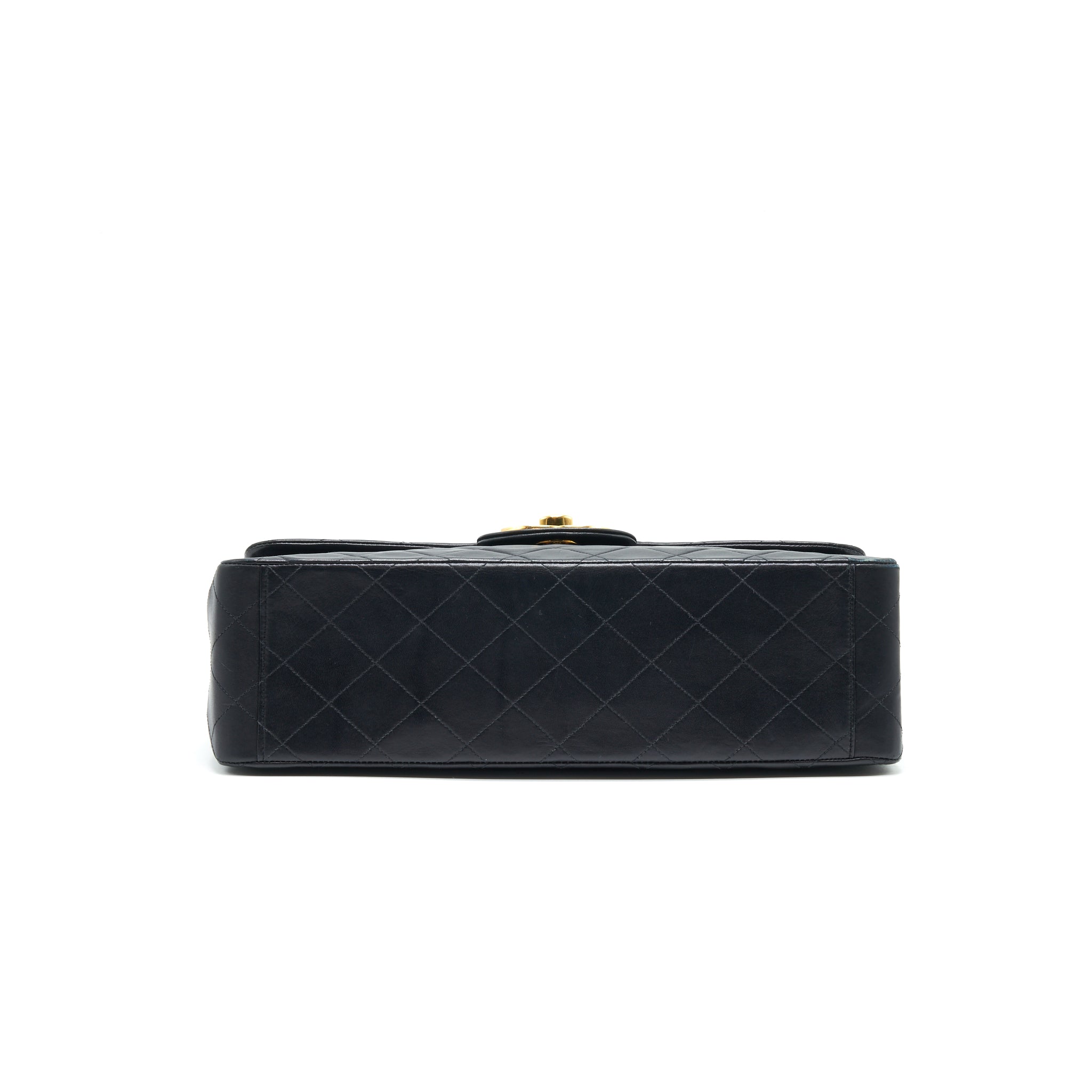 Chanel Vintage Maxi Flap Bag Black 24K