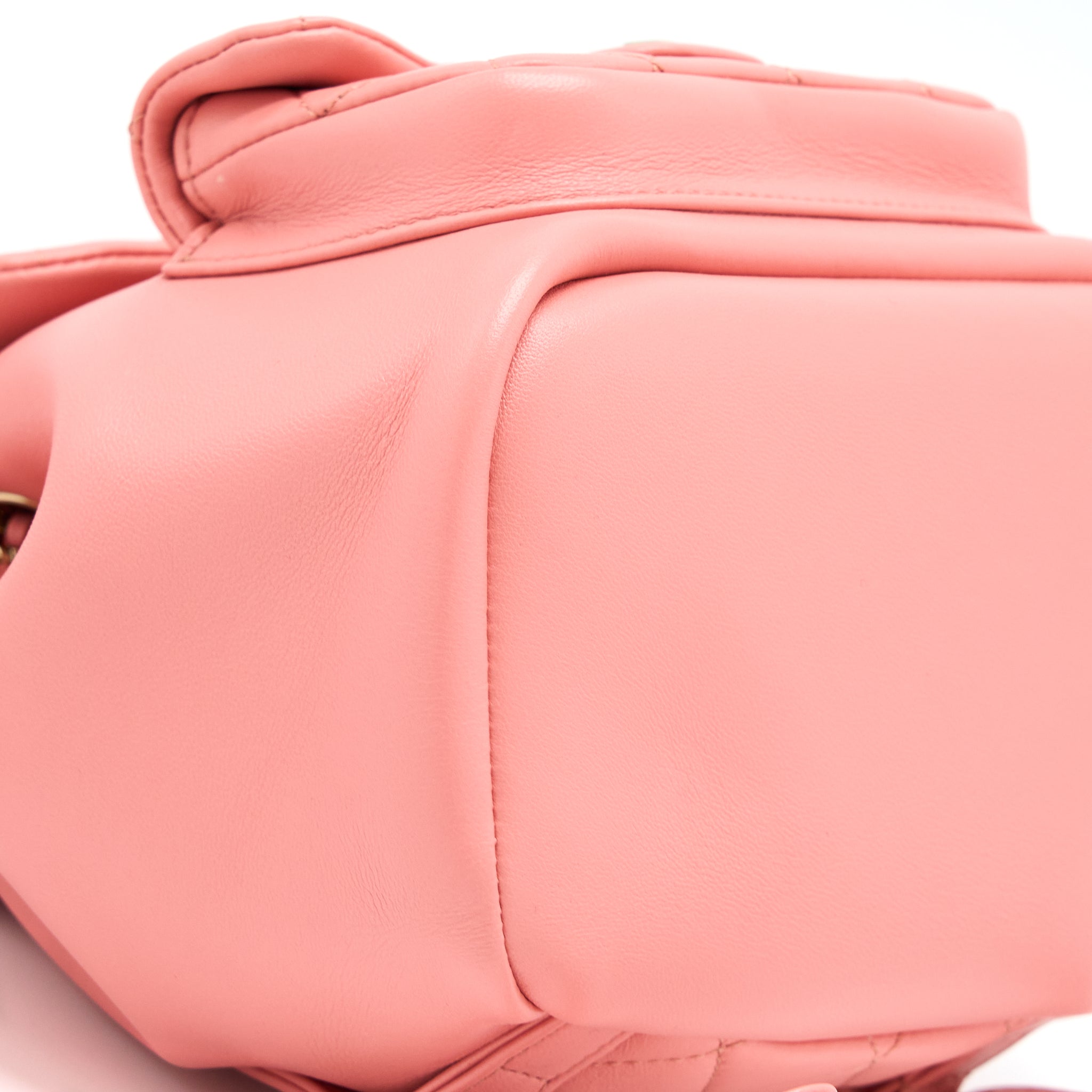 Chanel Duma Mini Backpack Lambskin Pink L(Microchip)