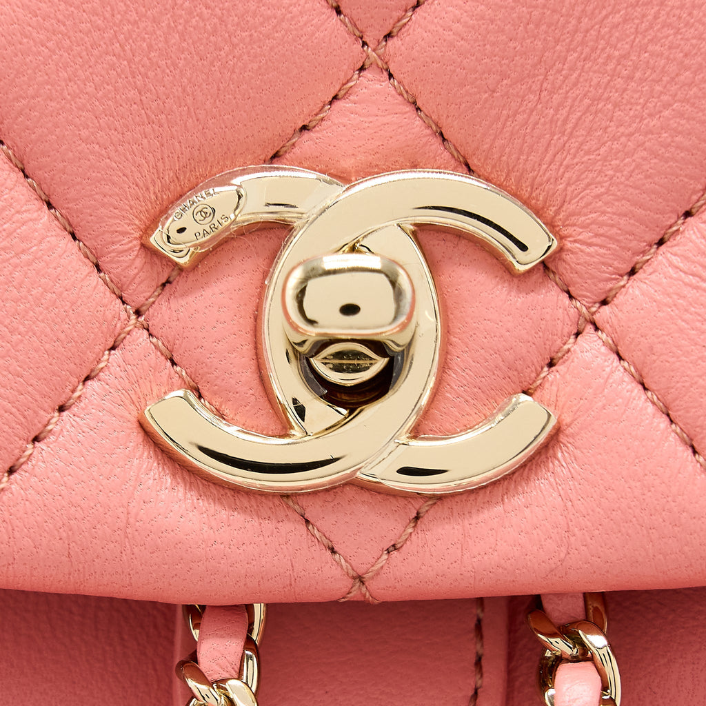 Chanel Duma Mini Backpack Lambskin Pink L(Microchip)