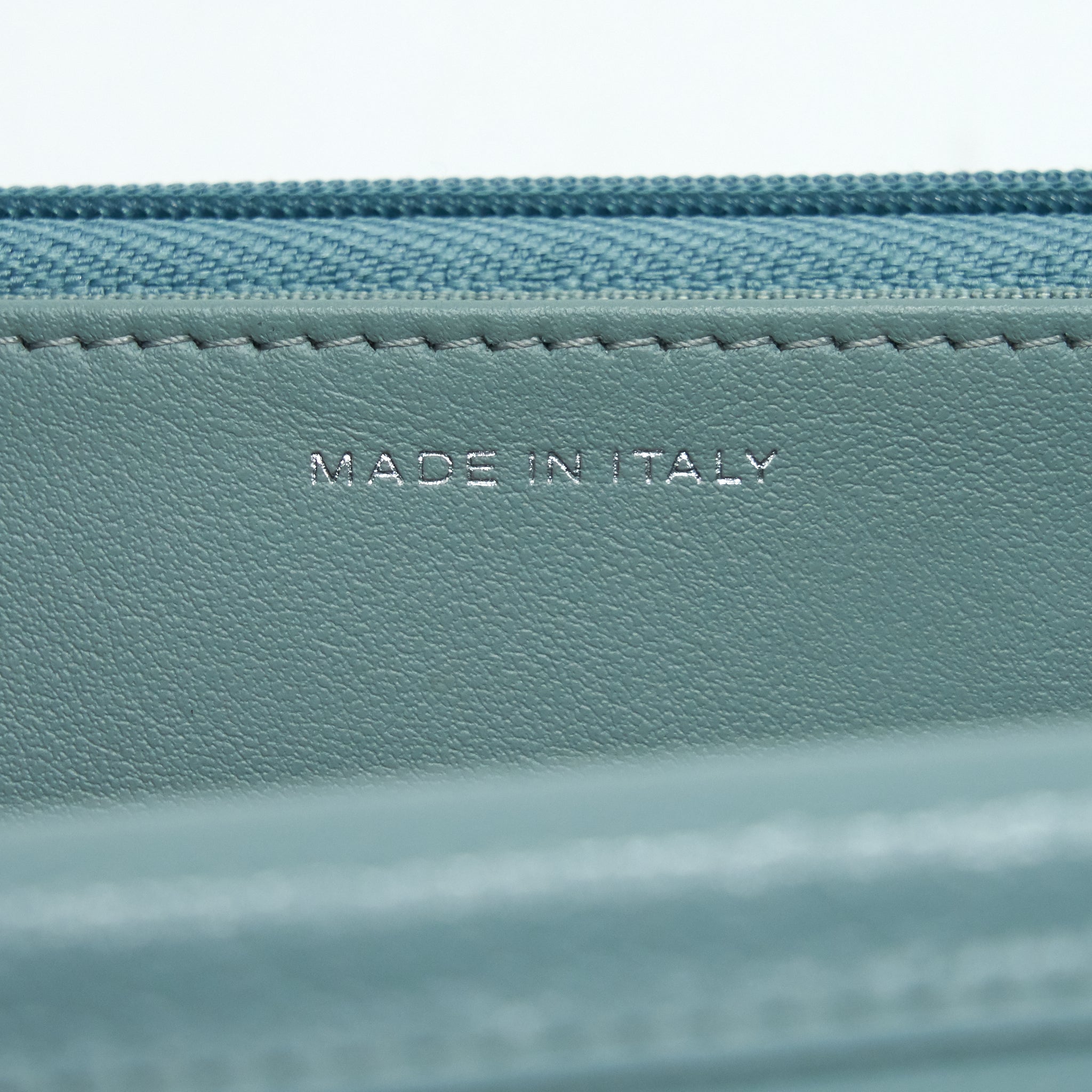 Chanel Wallet On Chain Caviar Pearly Light Blue