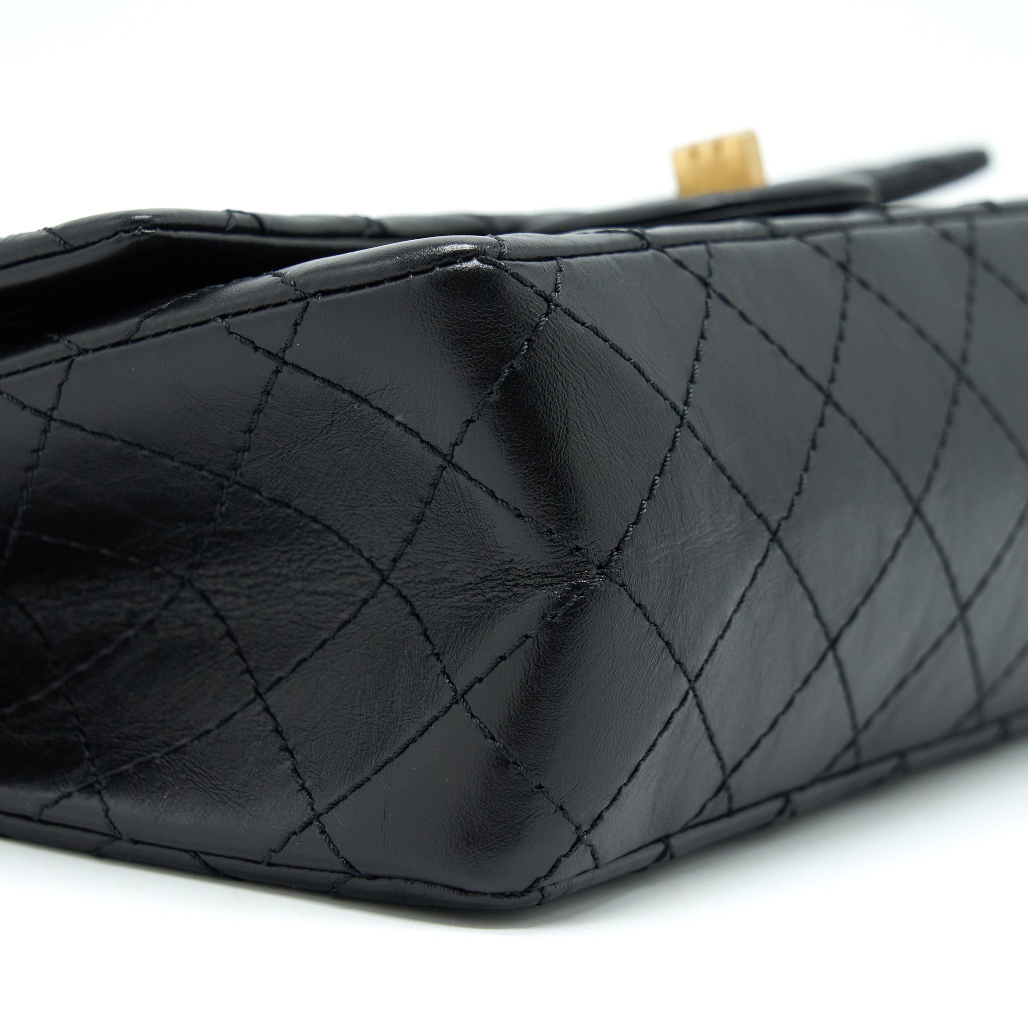 Chanel Small Reissue 2.55 Flap Bag Black Brushed