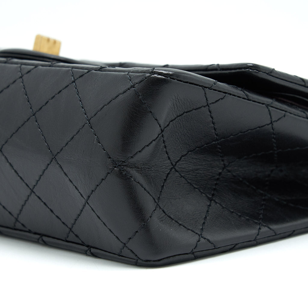 Chanel Small Reissue 2.55 Flap Bag Black Brushed