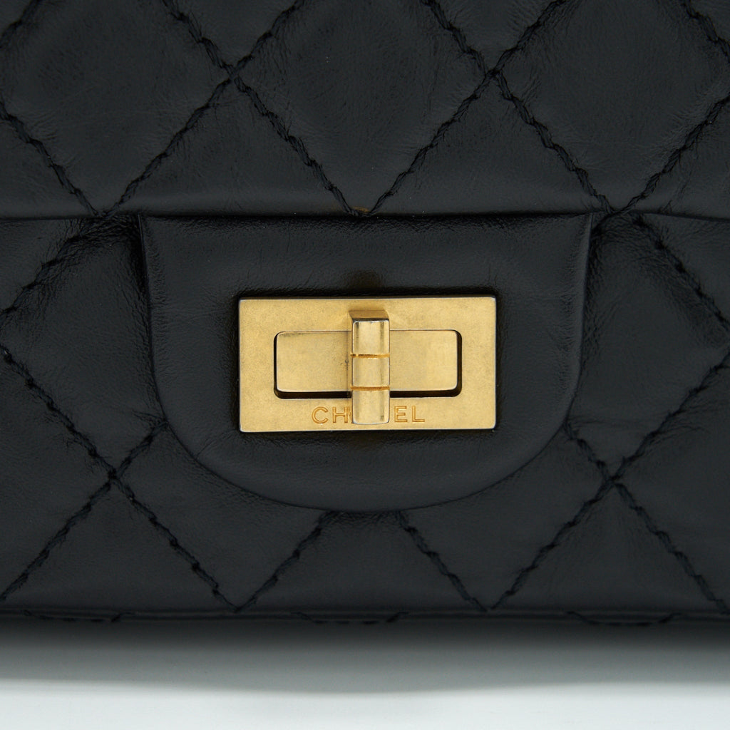 Chanel Small Reissue 2.55 Flap Bag Black Brushed