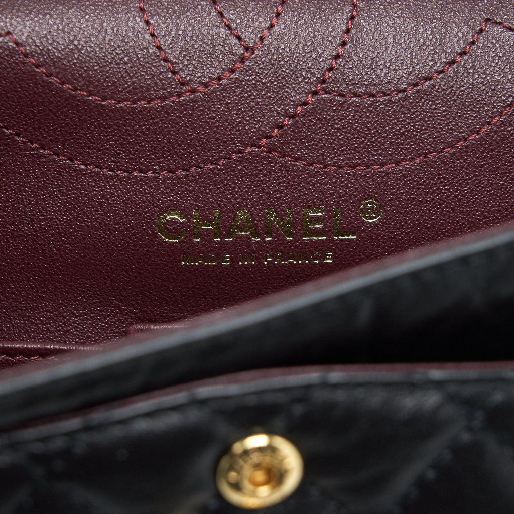 Chanel Small Reissue 2.55 Flap Bag Black Brushed