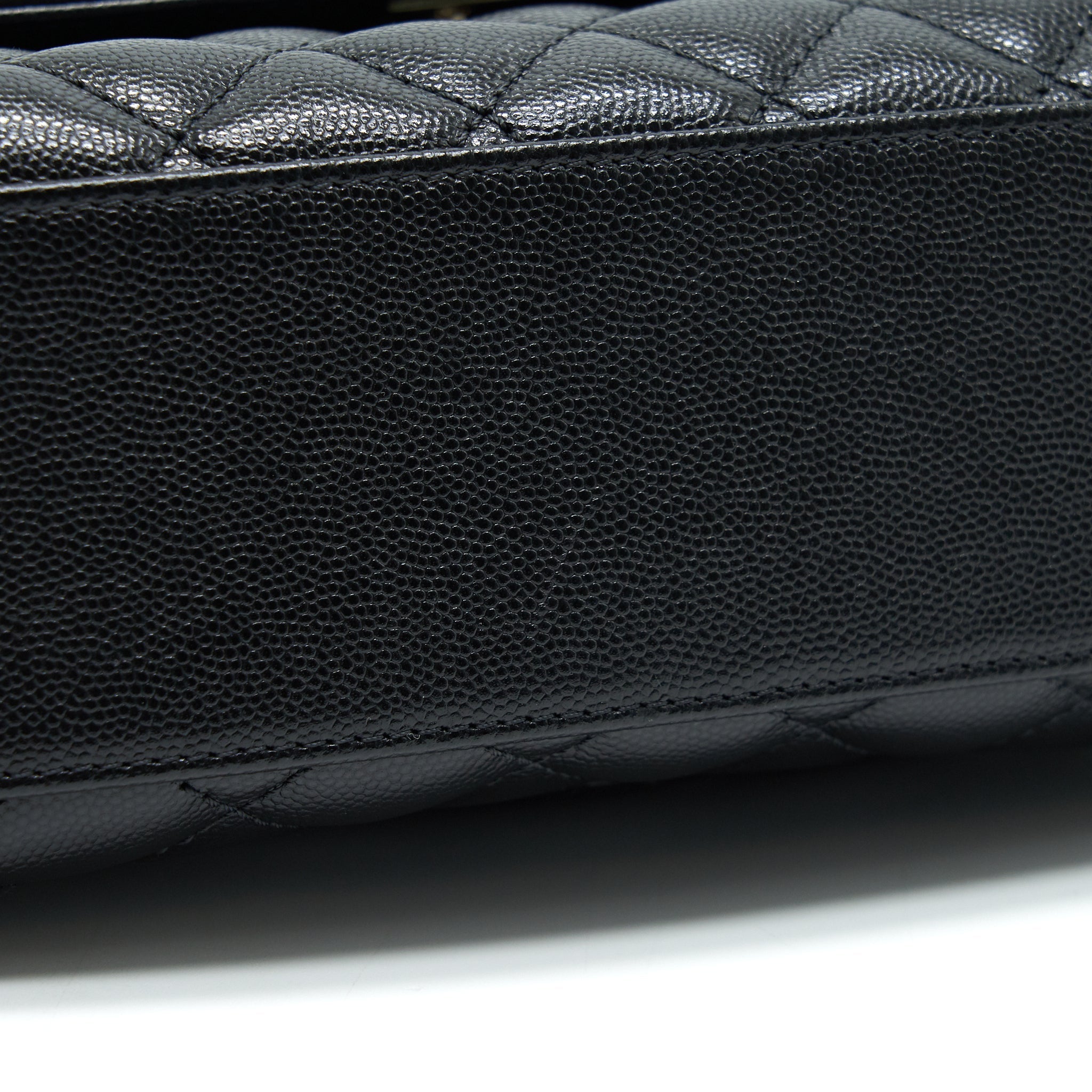 Chanel Small Coco Handle 24cm Caviar Black L Embossed Handle