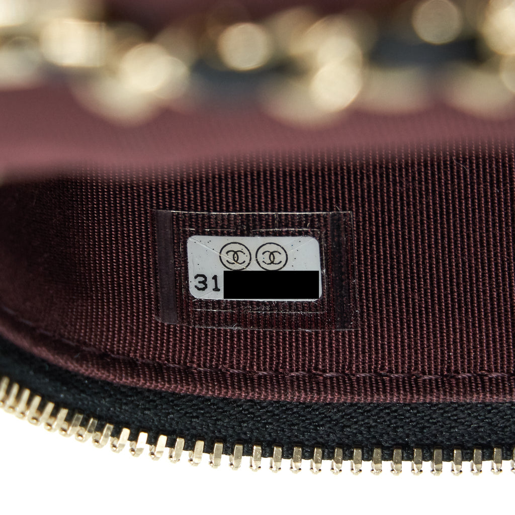 Chanel Mini Vanity Caviar In Black L