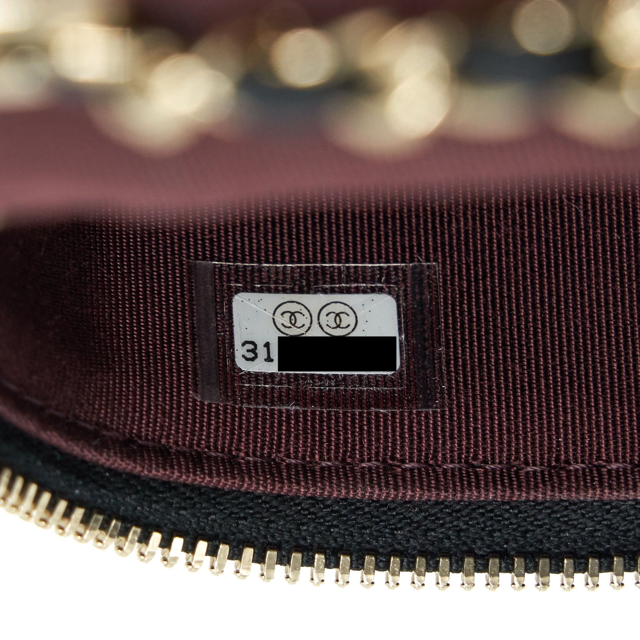 Chanel Mini Vanity Caviar In Black L