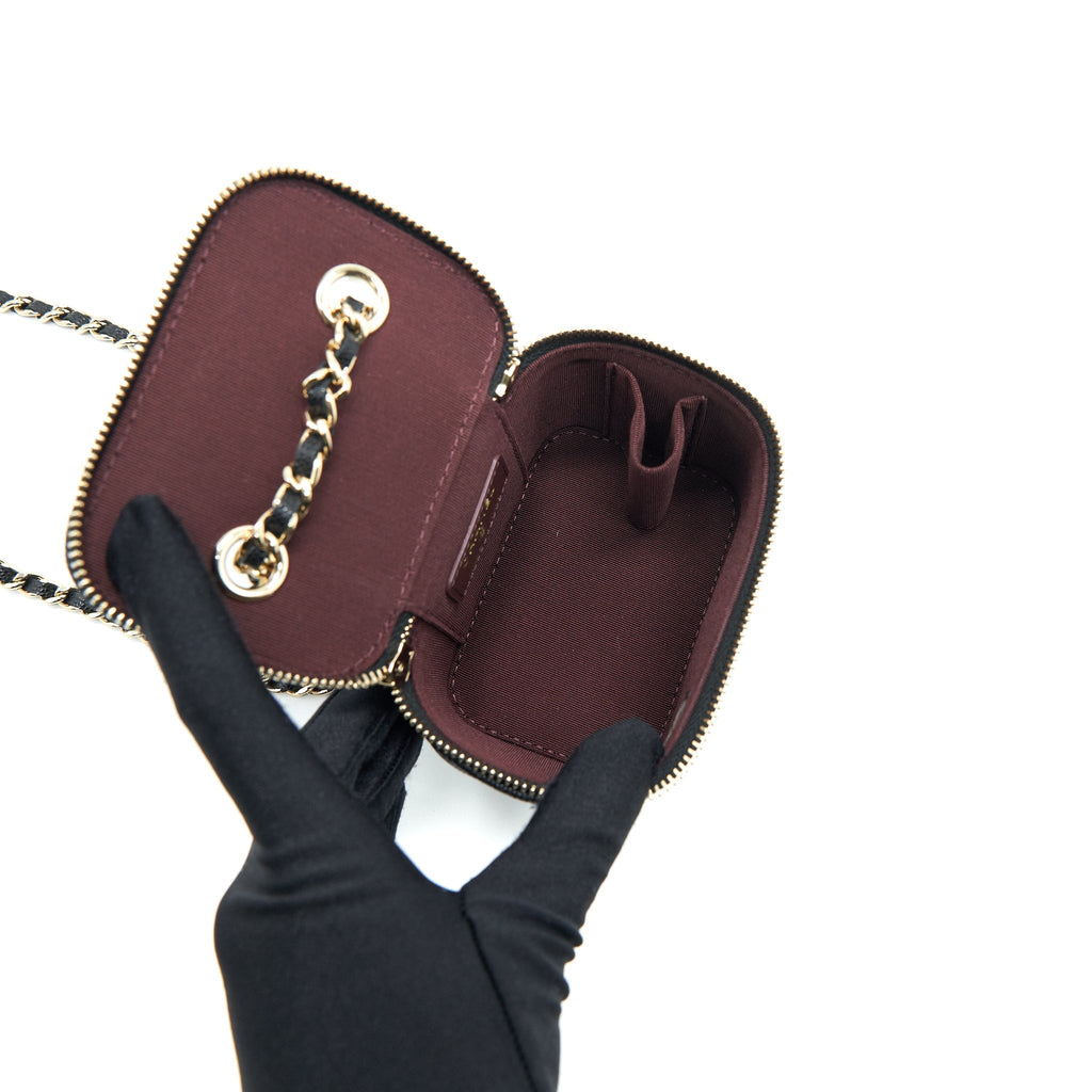 Chanel Mini Vanify Chain Caviar Black L