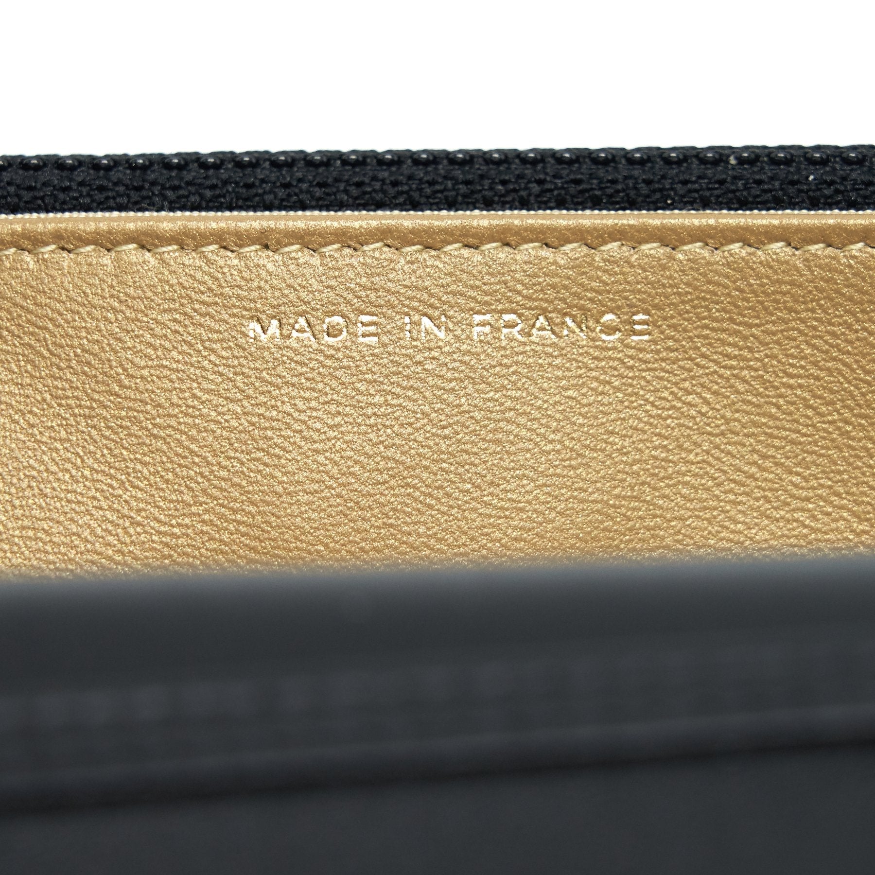 Chanel 22C Pearl Crush Wallet On Chain Black