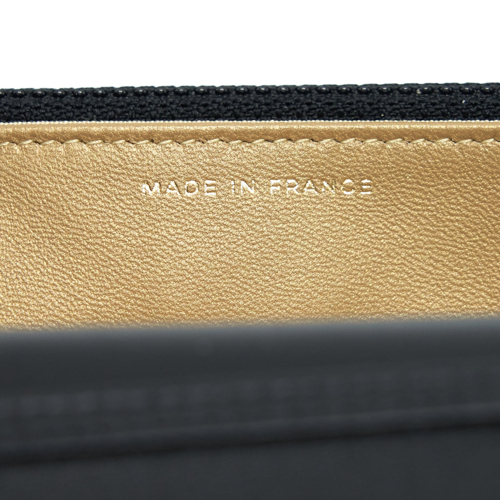 Chanel Pearl Crush Wallet On Chain Black  (Micrichip)