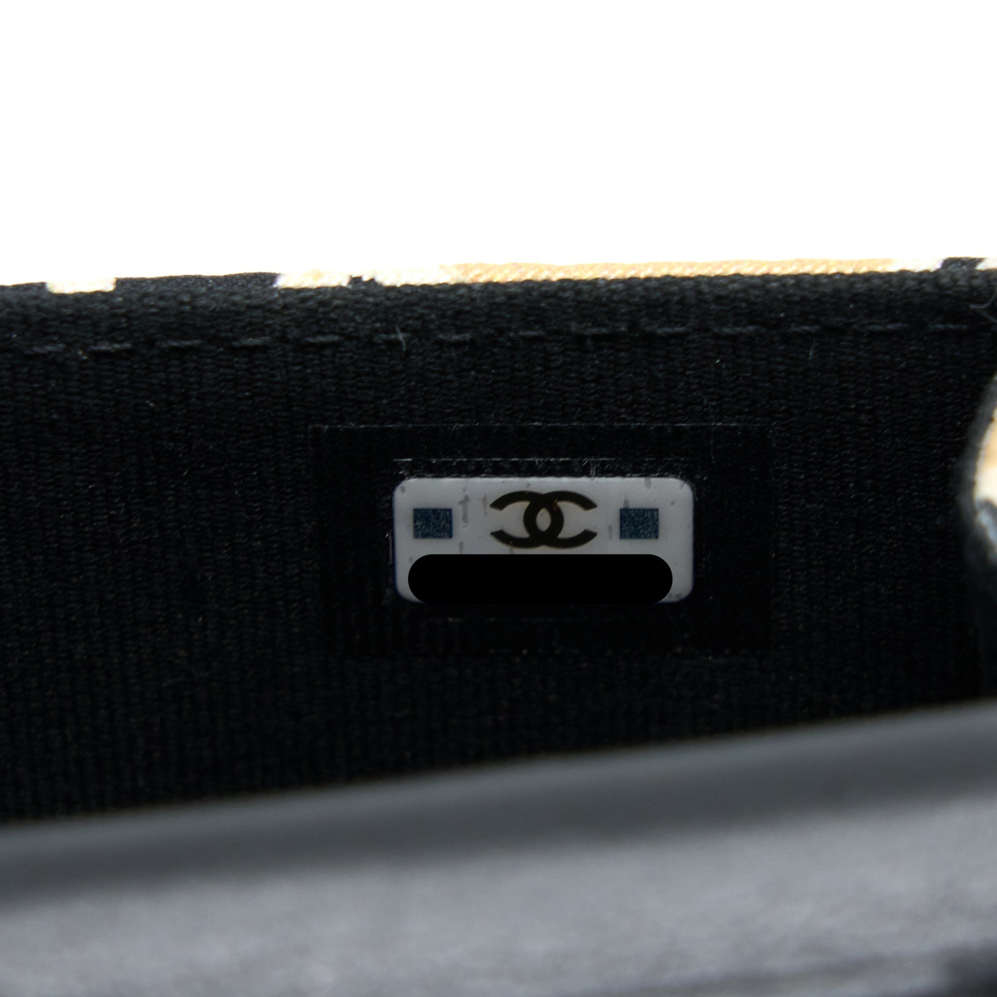 Chanel Mini Clutch with Chains Fabric Multicolour L (Microchip)