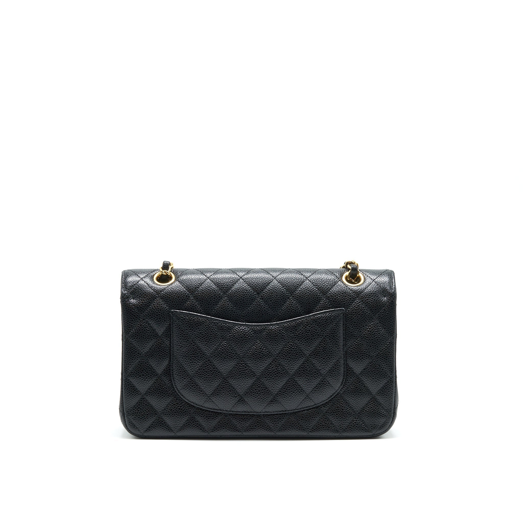 Chanel medium Classic double flap Bag Caviar black  serial 25