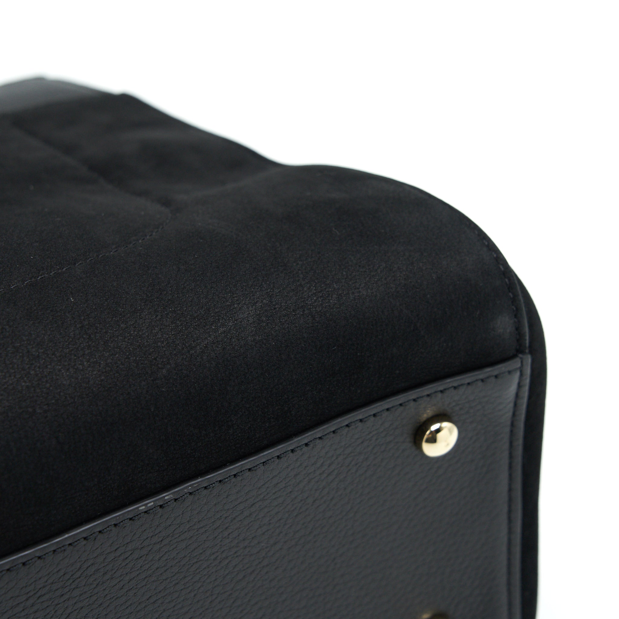 Chanel Suede Leather Tote Bag Black L