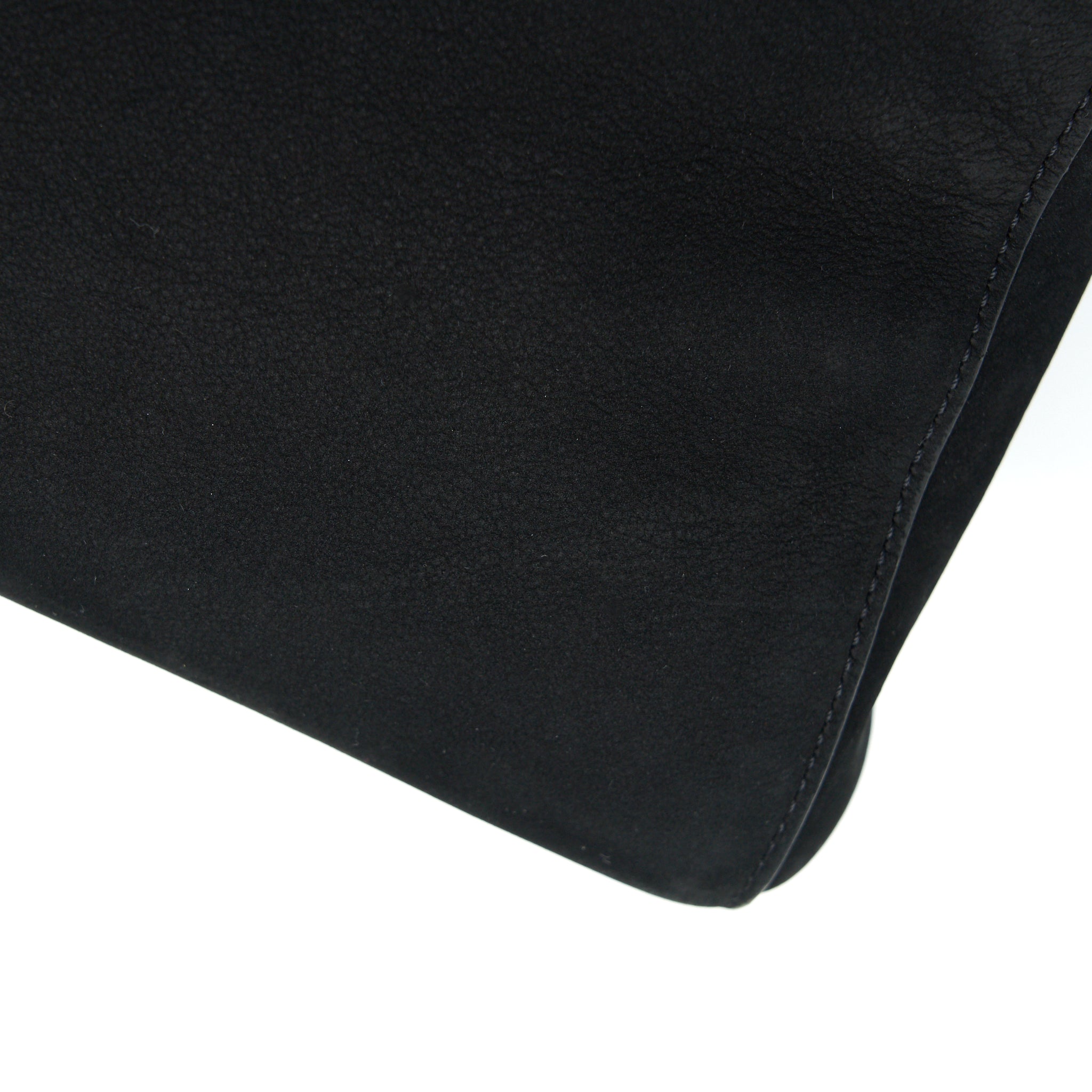 Chanel Suede Leather Tote Bag Black L
