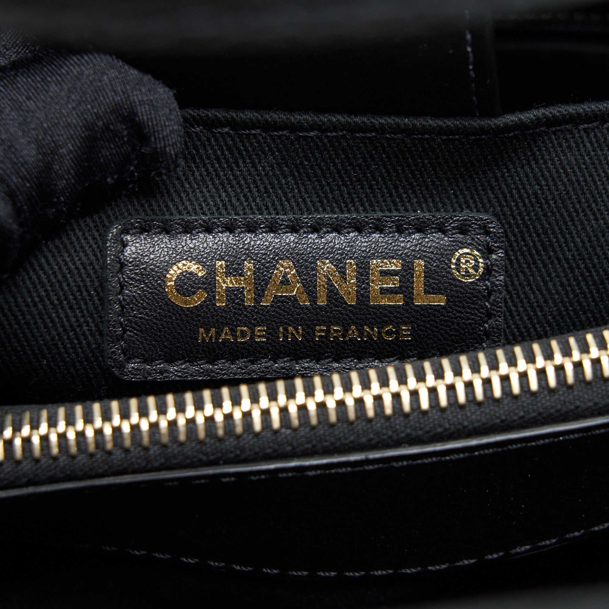 Chanel Suede Leather Tote Bag Black L