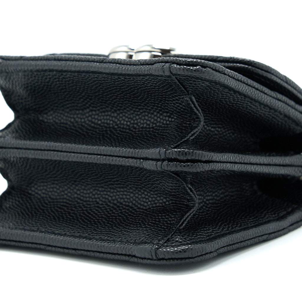 Chanel Clutch With Chain Caviar Black