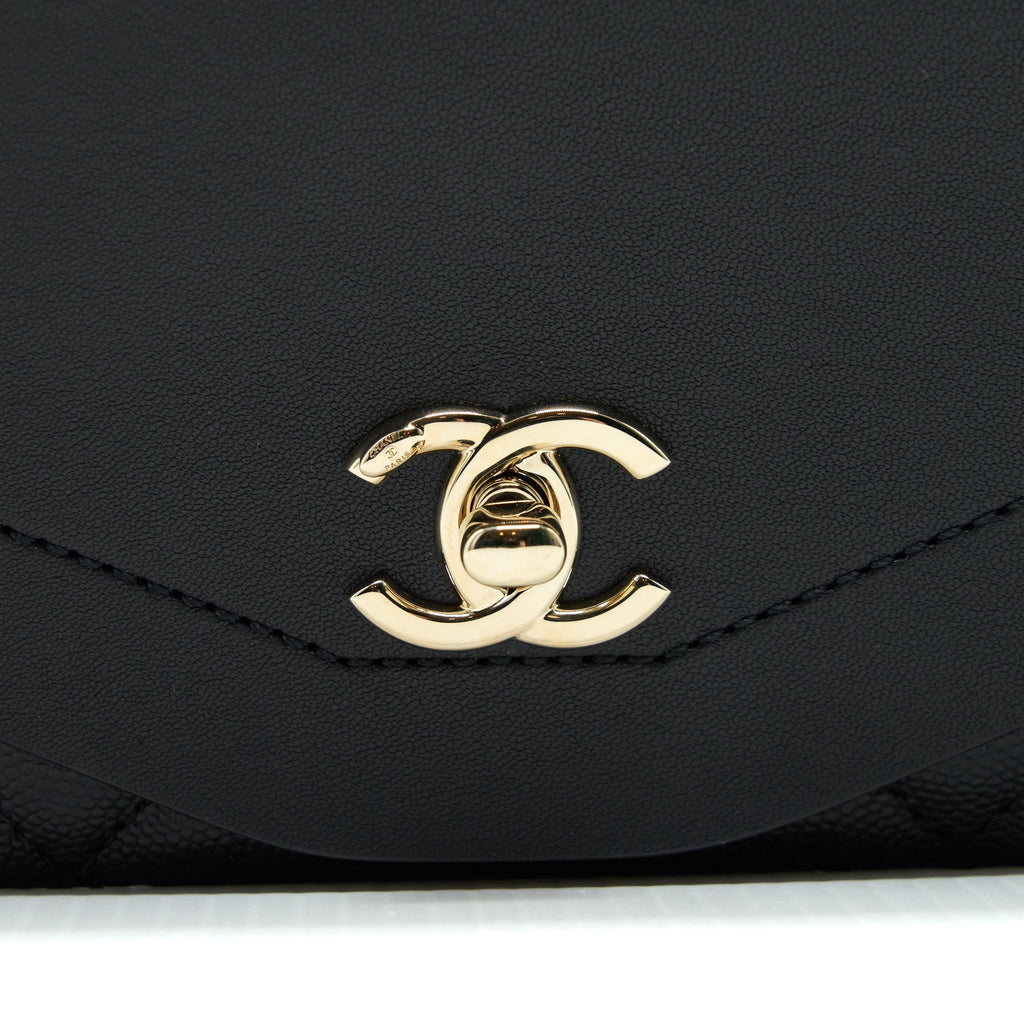 Chanel Flap Chain Bag Black L