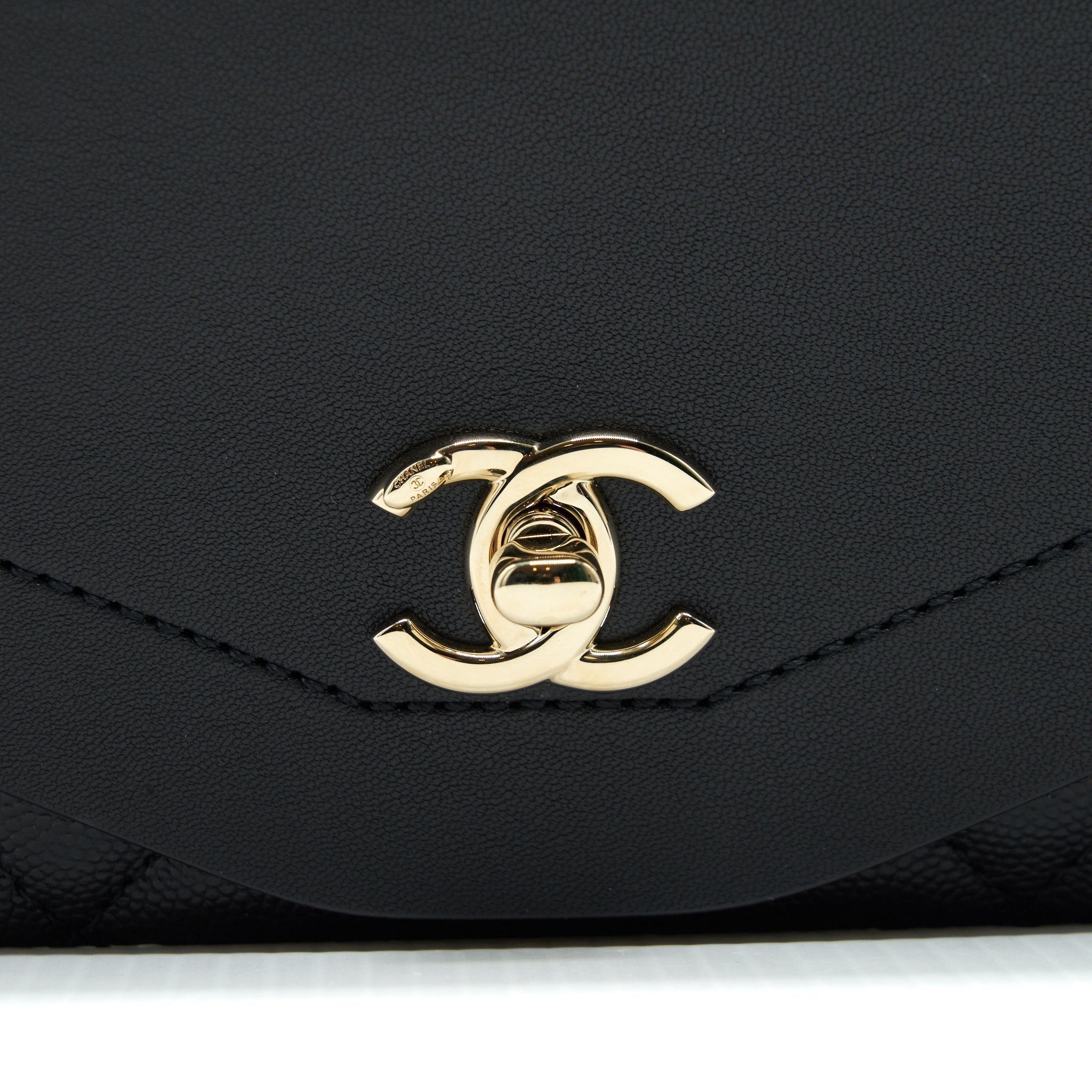 Chanel Flap Chain Bag Black L