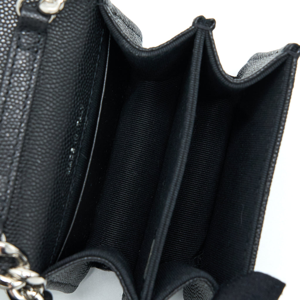 Chanel Clutch With Chain Caviar Black