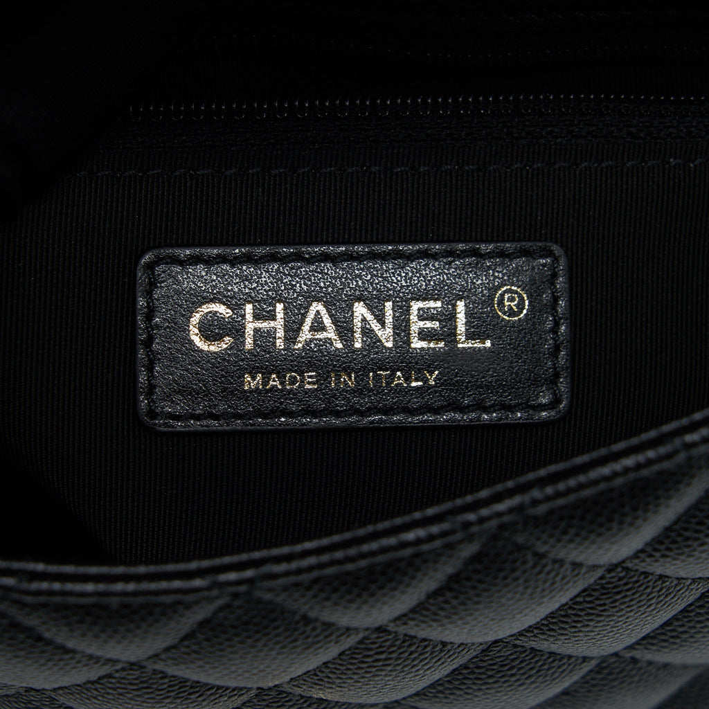 Chanel Flap Chain Bag Black L