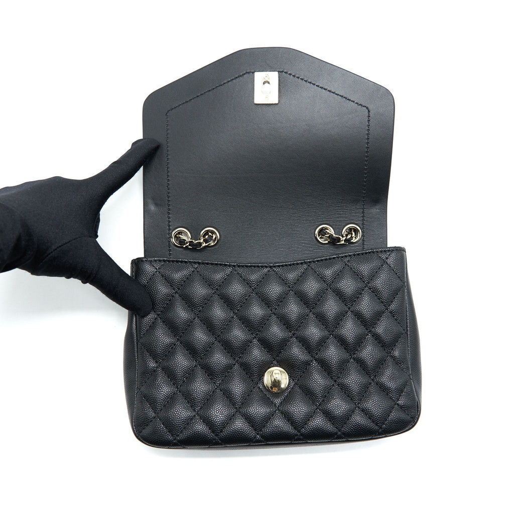 Chanel Flap Chain Bag Black L