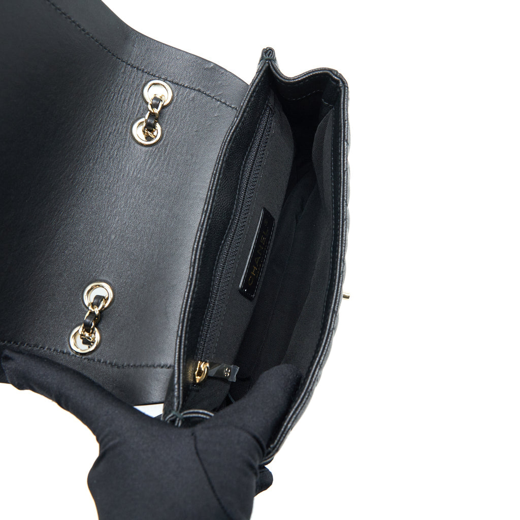 Chanel Flap Chain Bag Black L
