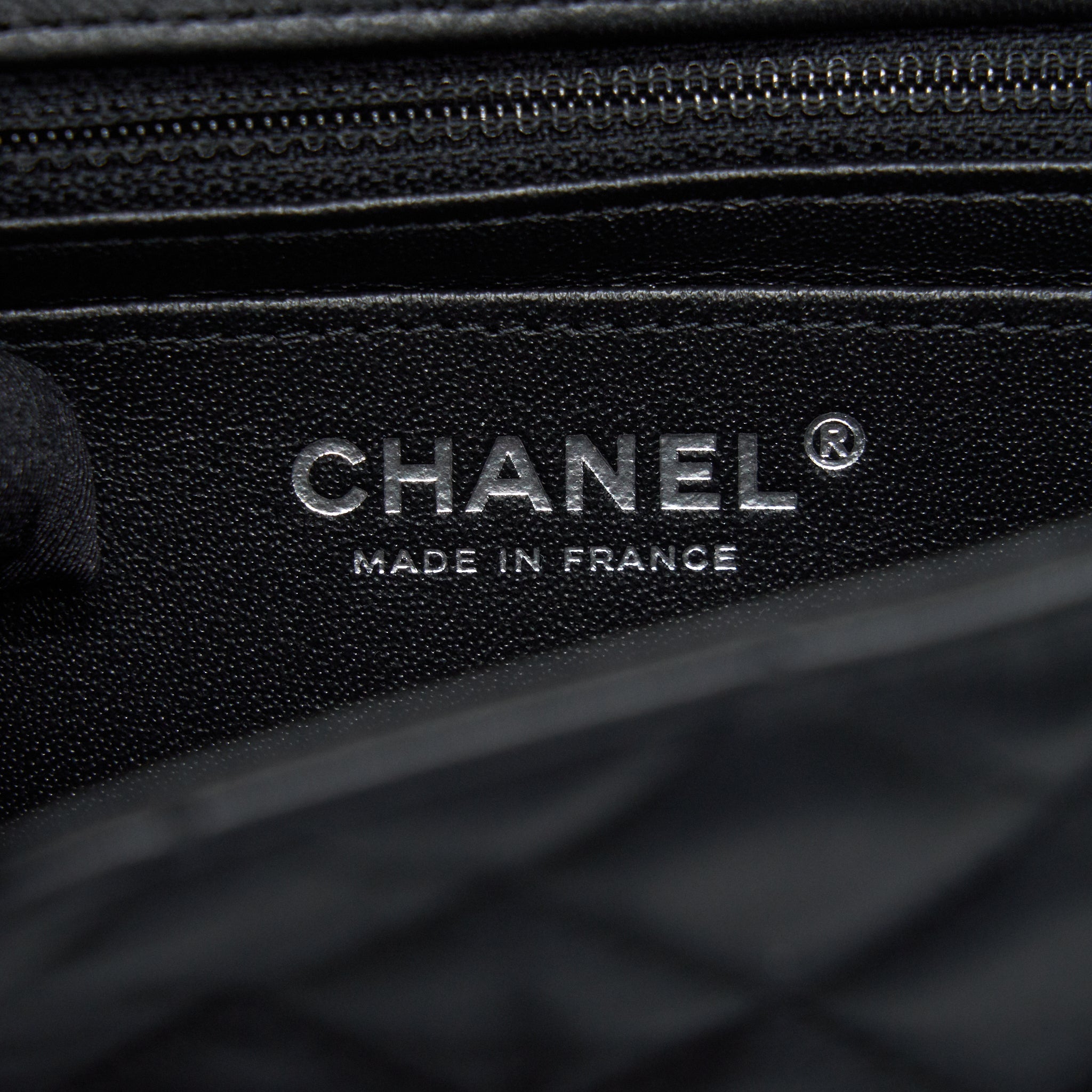 Chanel Mini Rectangular Lambskin black so black