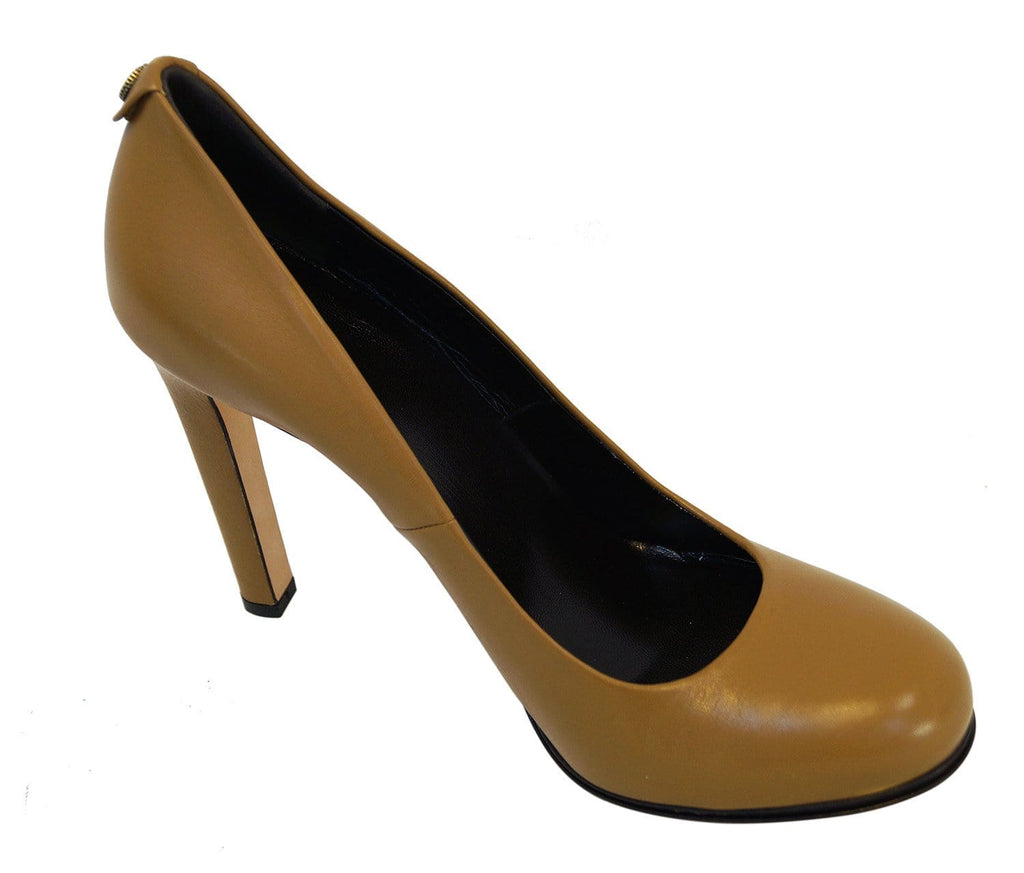 GUCCI Leather Heel Pump Interlocking G 329837 Size 40