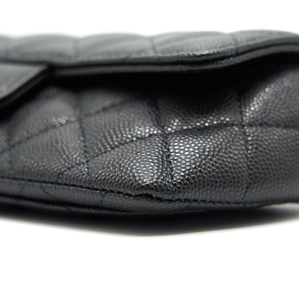 Chanel Glasses Case With Classic Chain Black L
