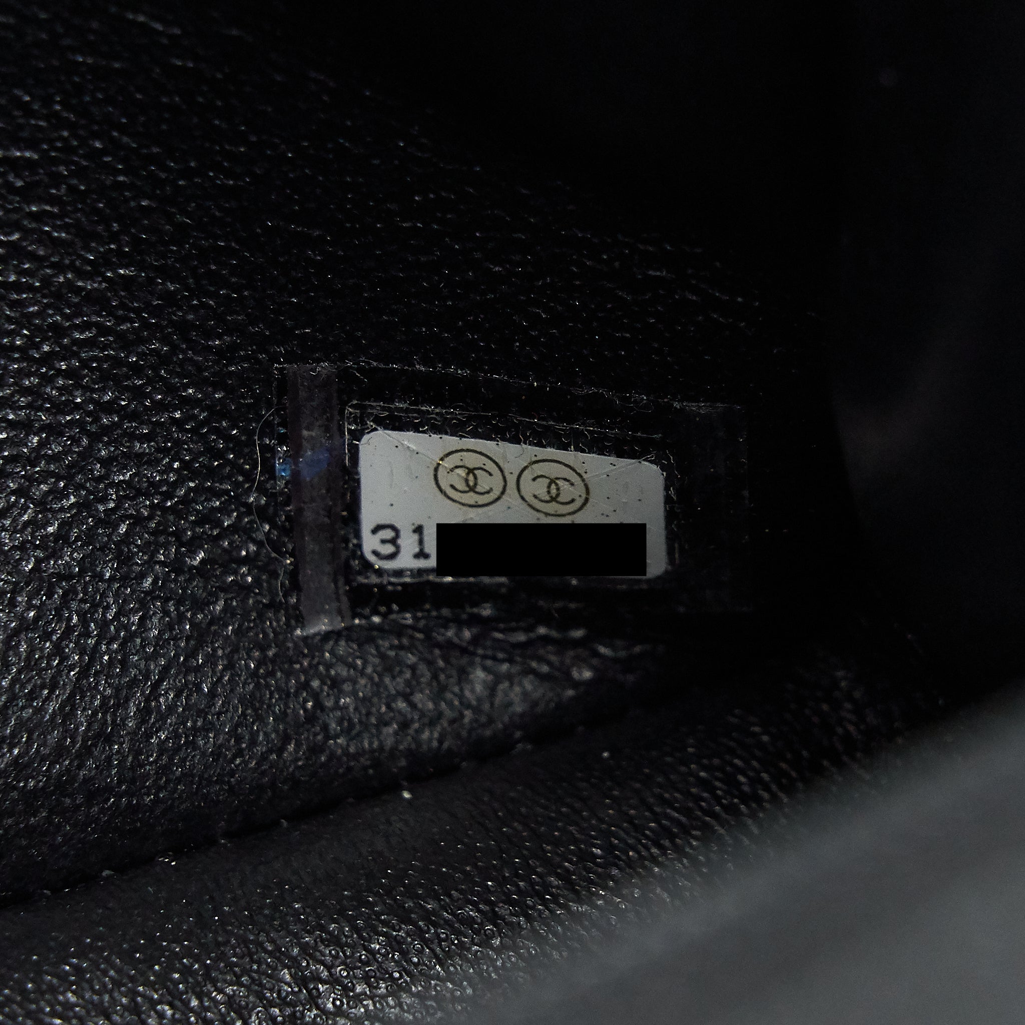 Chanel Rectangular Mini Top Handle Flap Bag granied calfskin black