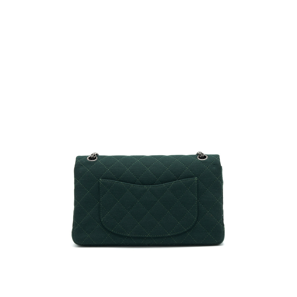Chanel reissue 2.55 226 Flap Bag fabric Dark green