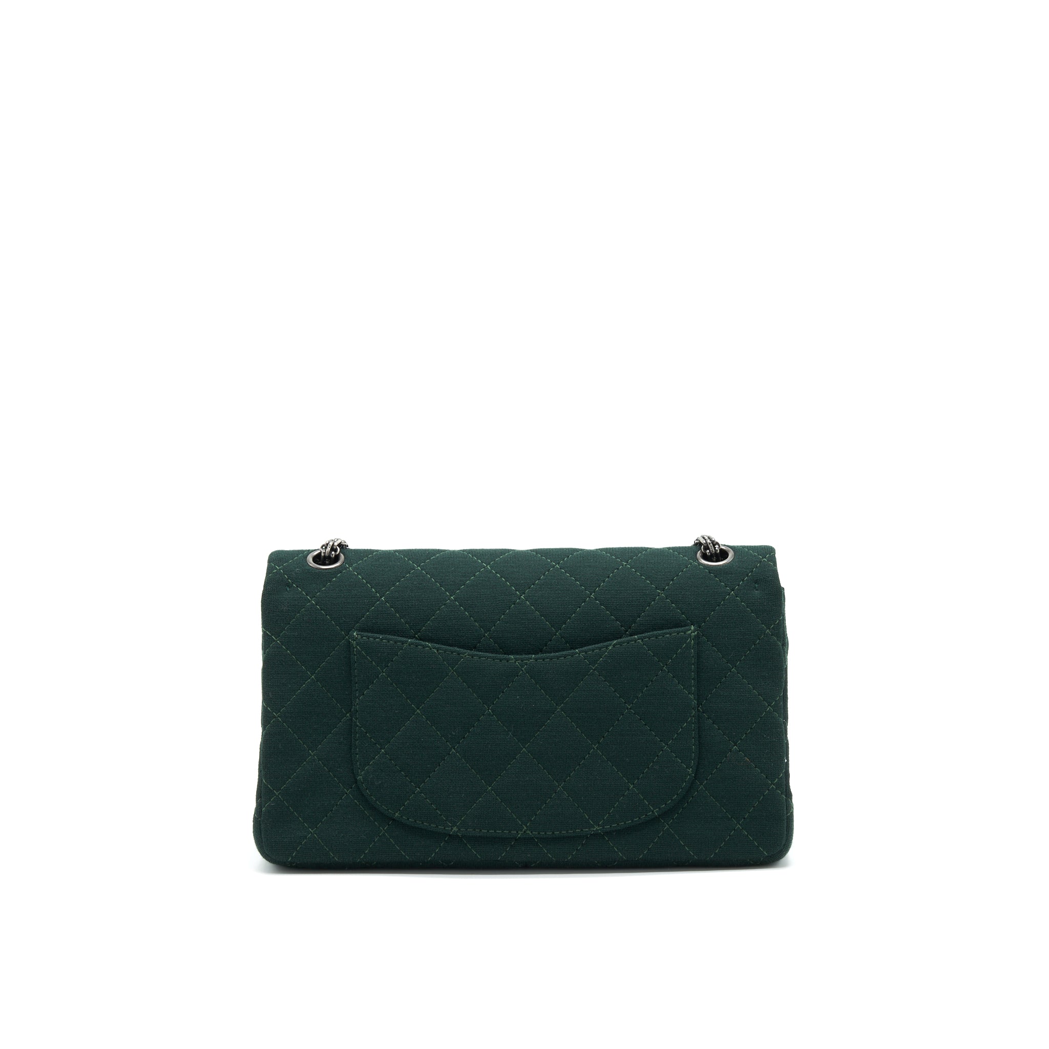 Chanel reissue 2.55 226 Flap Bag fabric Dark green