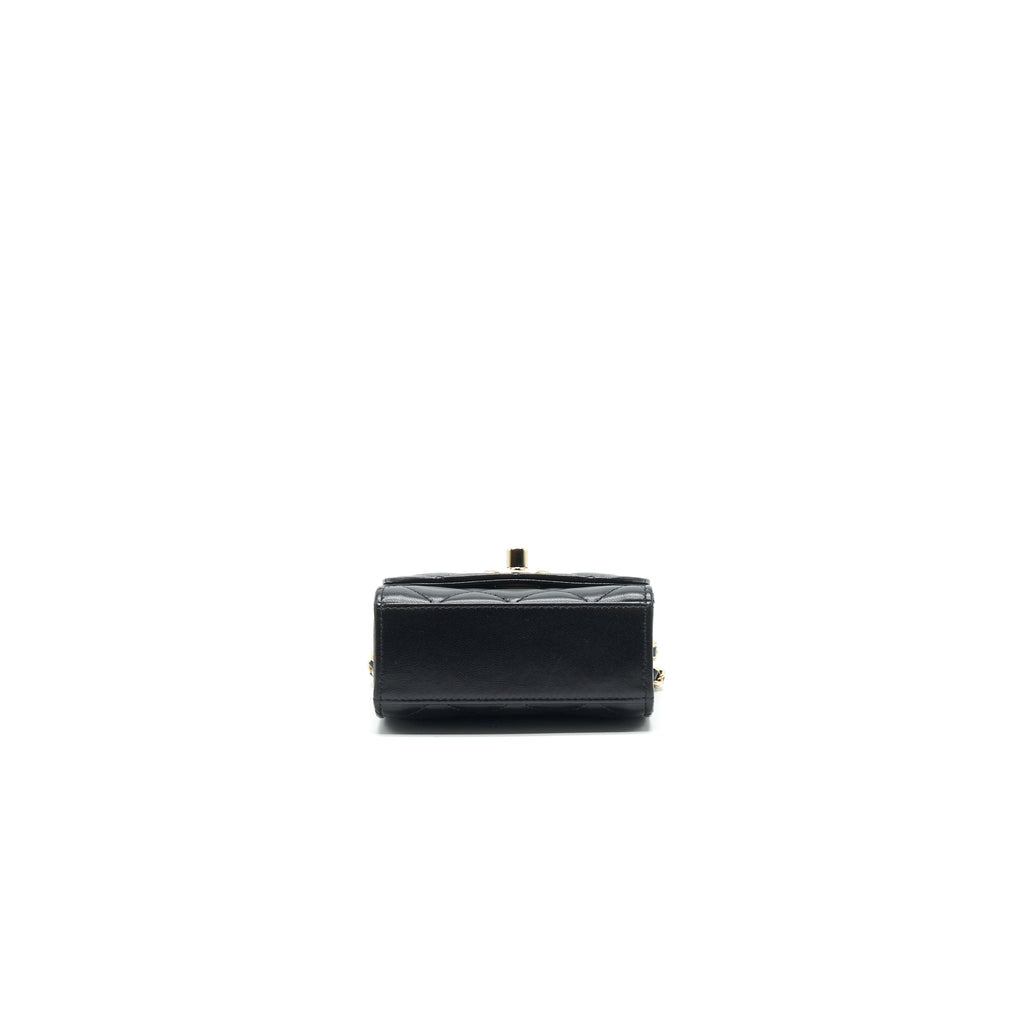 CHANEL MINI TRENDY CC CHAIN WALLET BLACK L