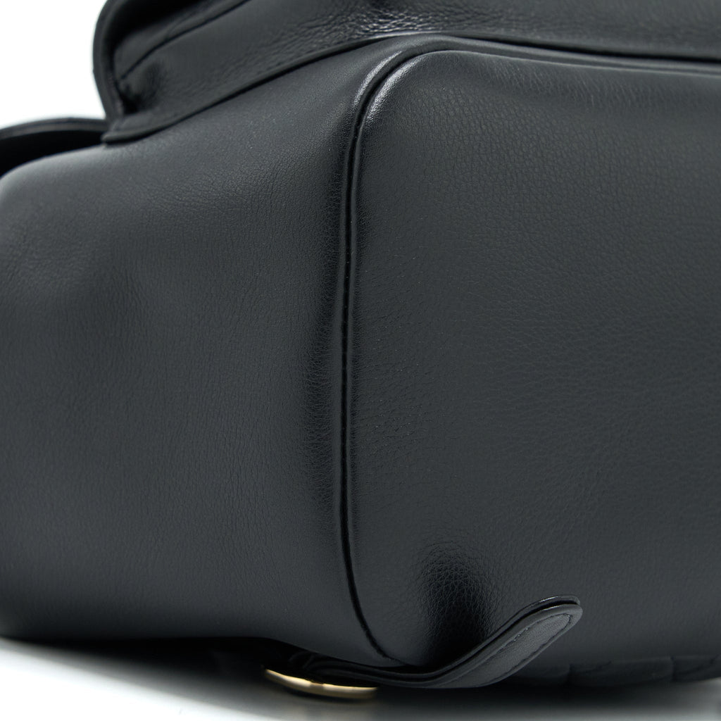 Chanel 23C Large Duma Backpack Calfskin Black L (Microchip)