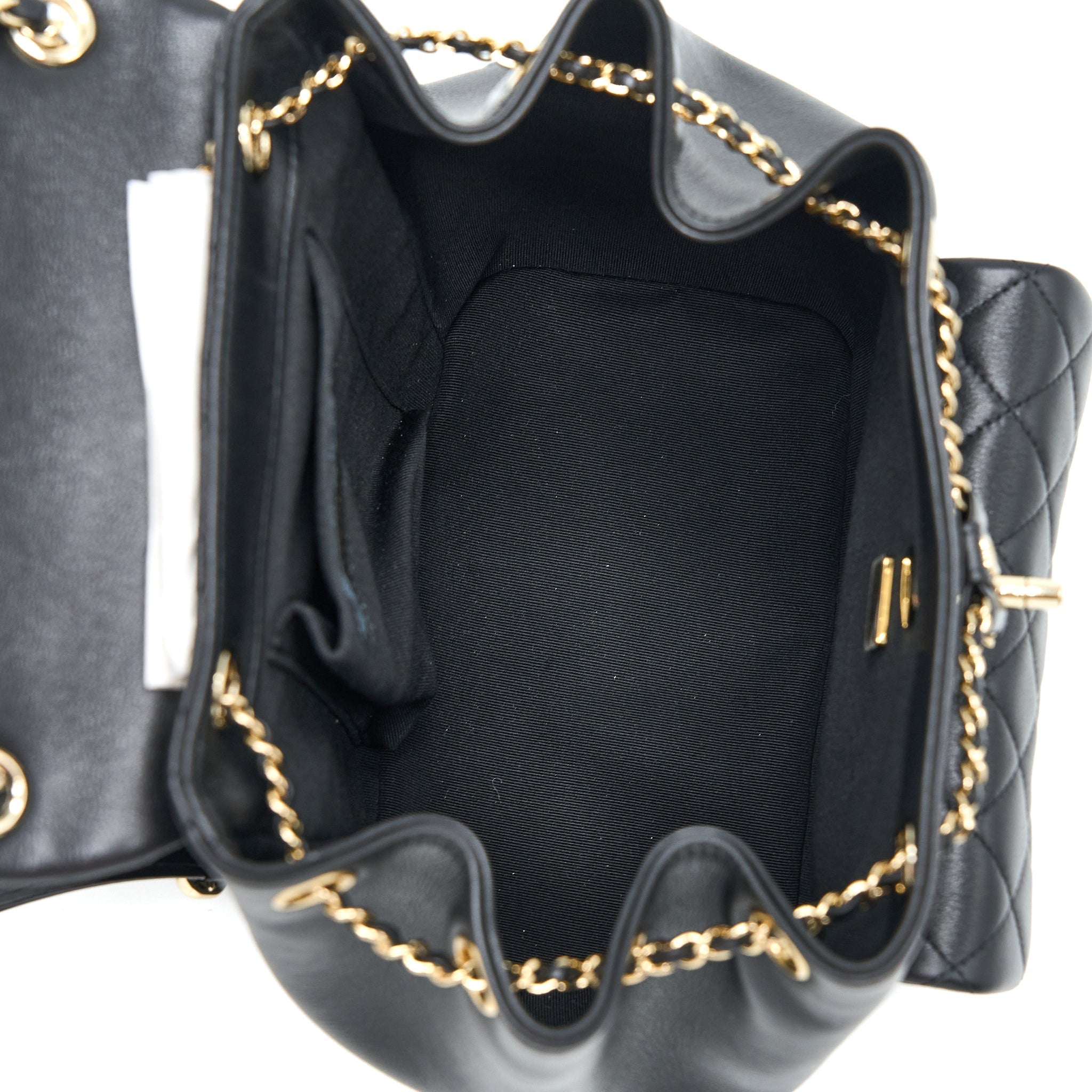 Chanel 23C Large Duma Backpack Calfskin Black L (Microchip)