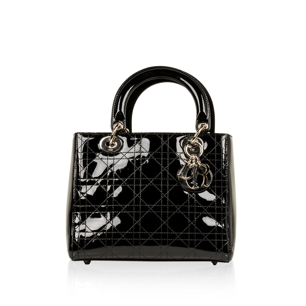 Christian Dior Lady Dior Medium Patent