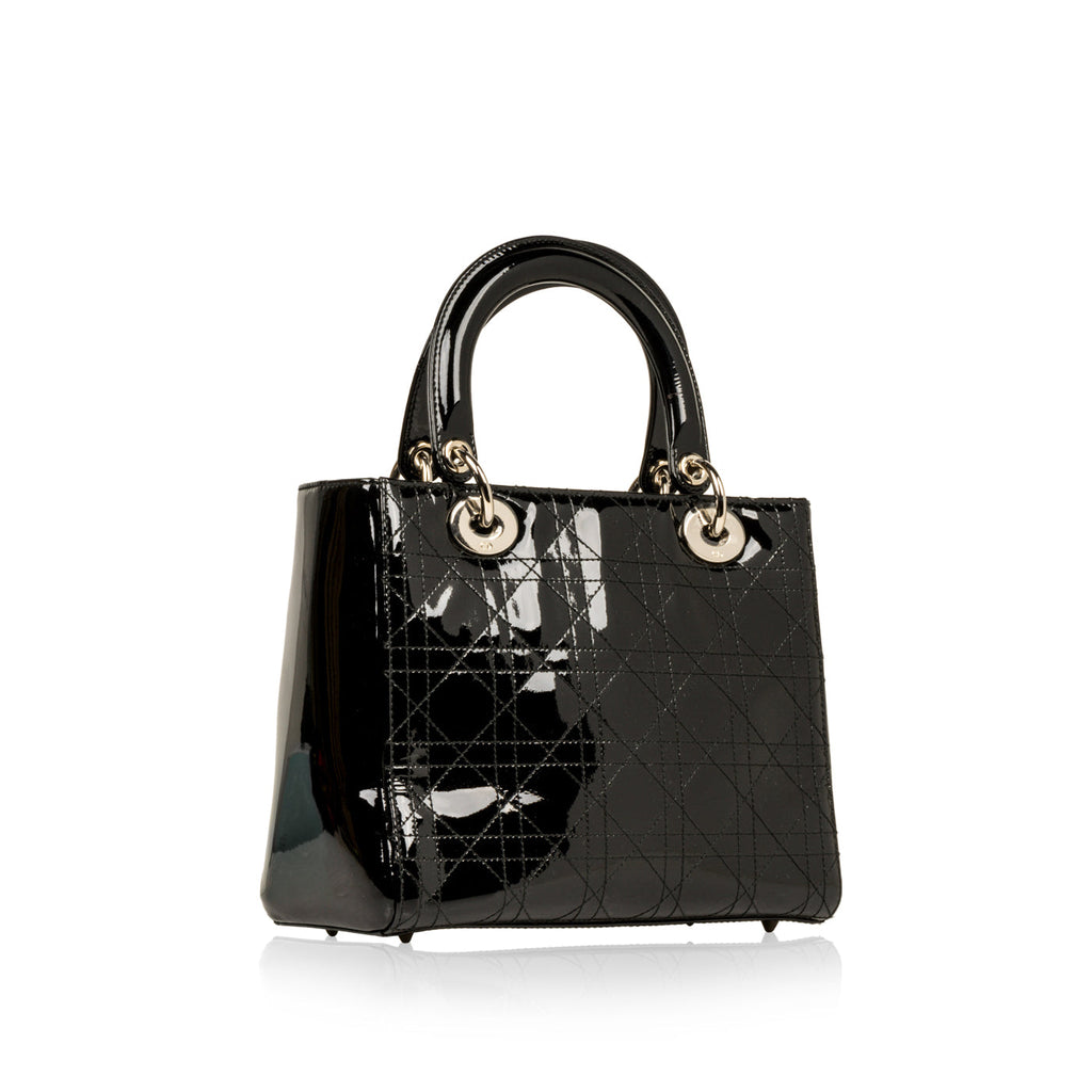 Christian Dior Lady Dior Medium Patent