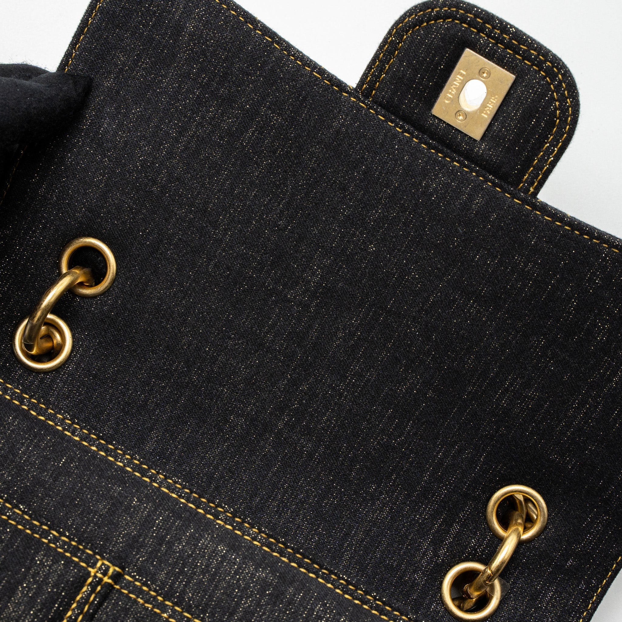 Chanel 23S Flap Backpack Denim Dark Blue Brushed  (Microchip)