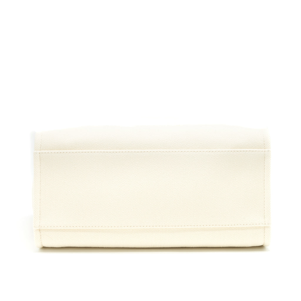 Chanel Deauville Tote Bag In Creamy White/ Beige