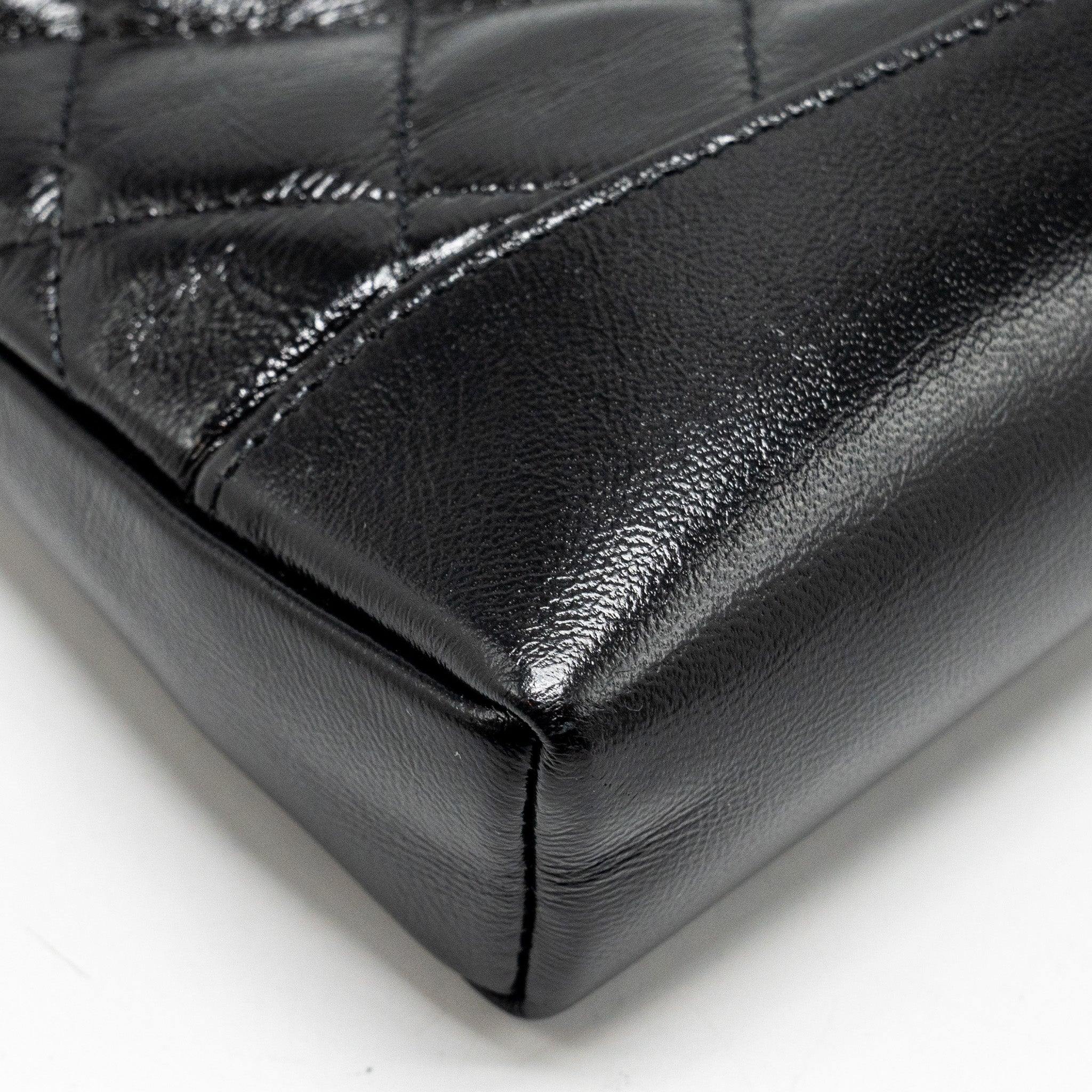 CHANEL 24S Mini 31 Clutch with Chain Shiny Lambskin Black L (microchip)